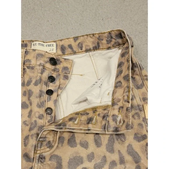 We The Free Leopard Print Jeans - Brown and Black - Picture 10 of 16